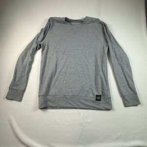 Saxx Sweater Mens Small Gray 3Six Five French Terry Crew Sweater Soft Gym